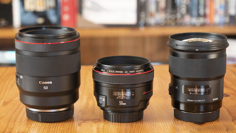 Canon RF 50mm 1.2 vs EF 50mm 1.2 vs Sigma 50mm 1.4 Art